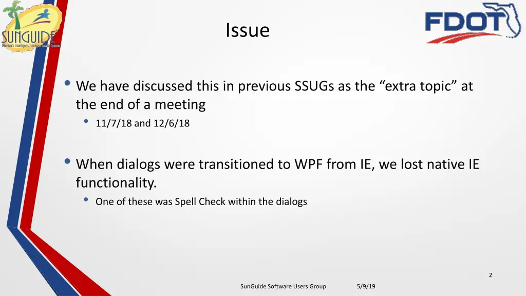 issue