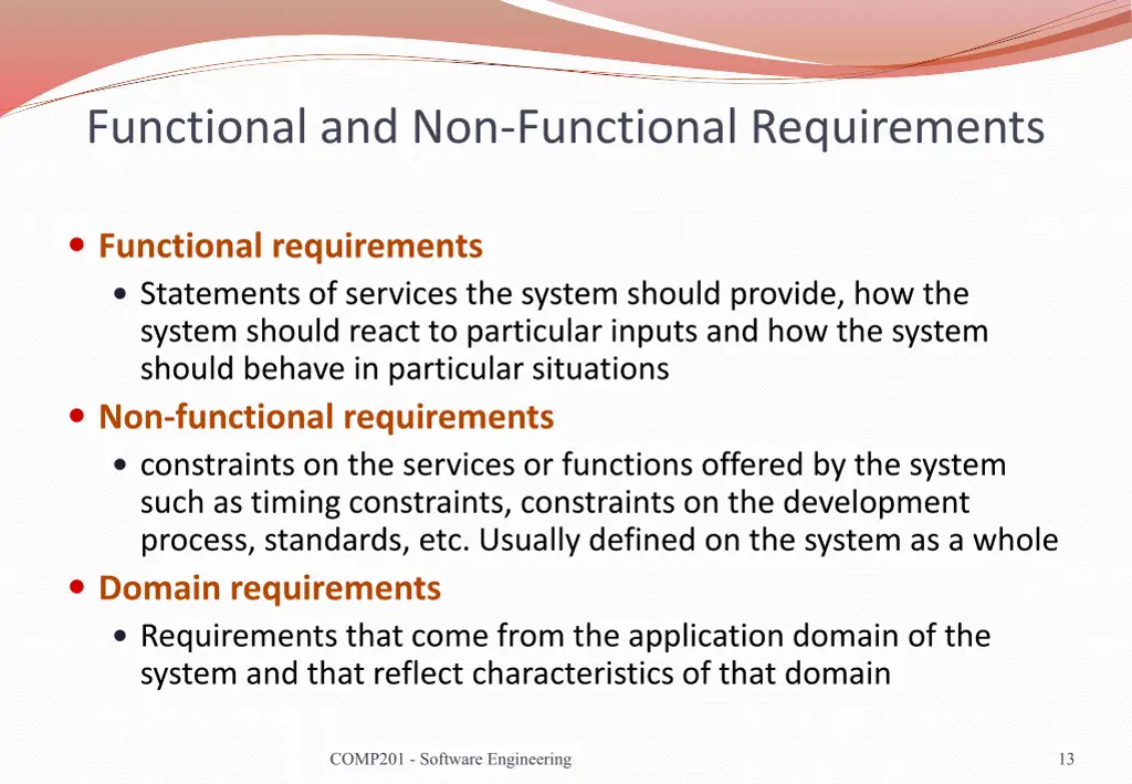 functional and non functional requirements