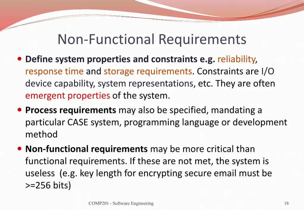 non functional requirements