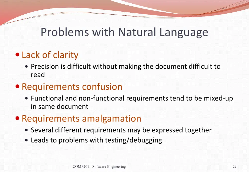 problems with natural language