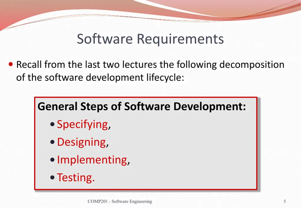 software requirements