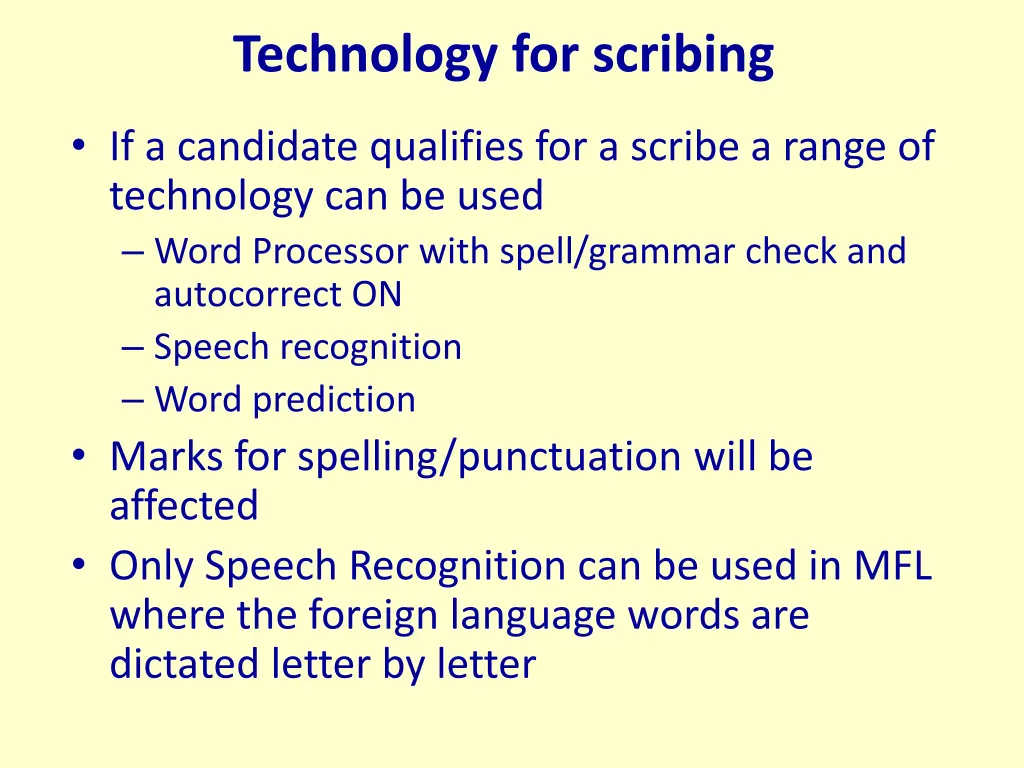 technology for scribing