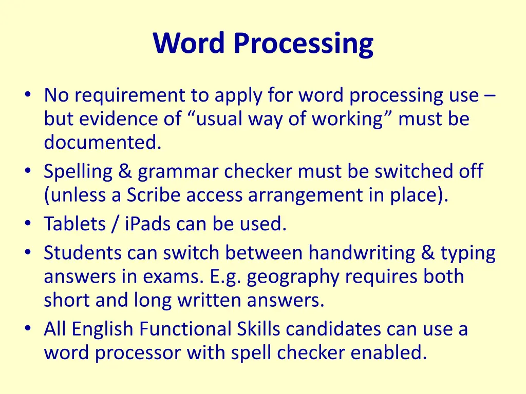 word processing 1