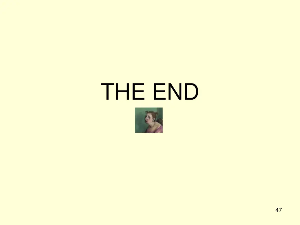 the end