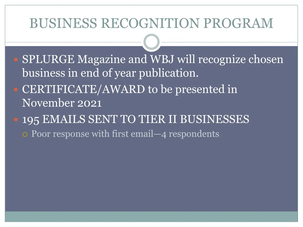 business recognition program