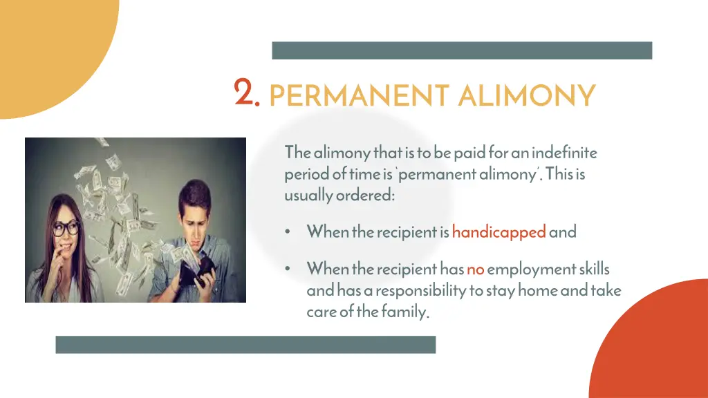 2 permanent alimony