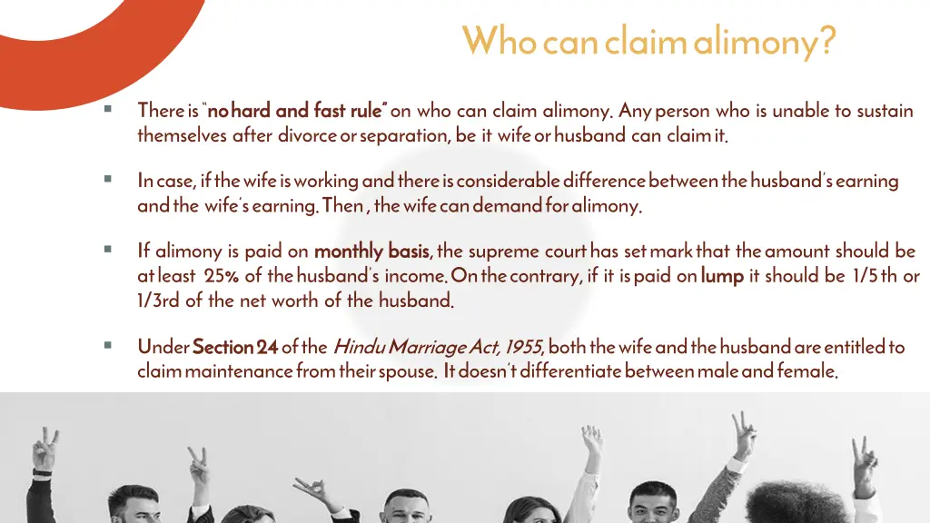 who can claim alimony