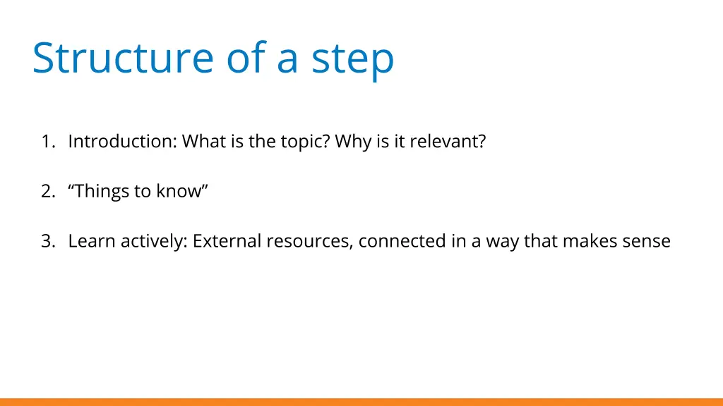 structure of a step