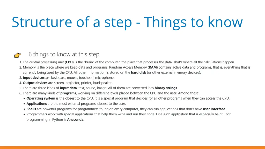 structure of a step things to know