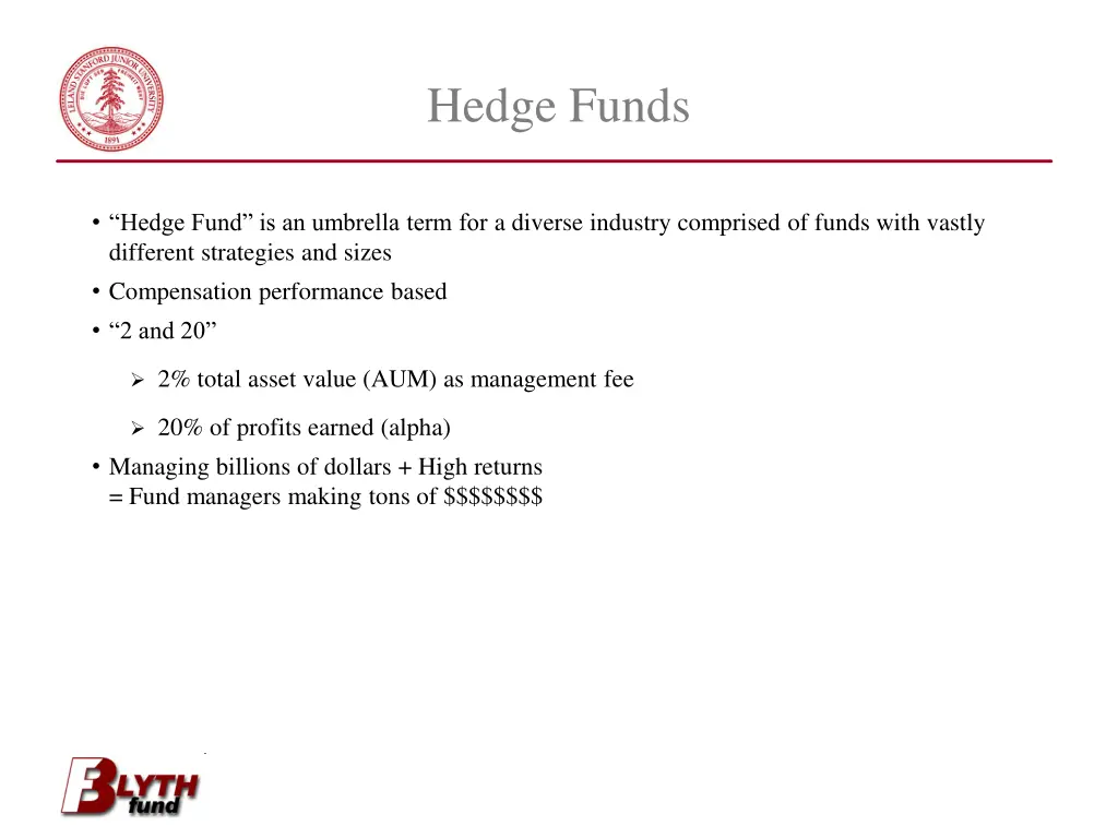hedge funds