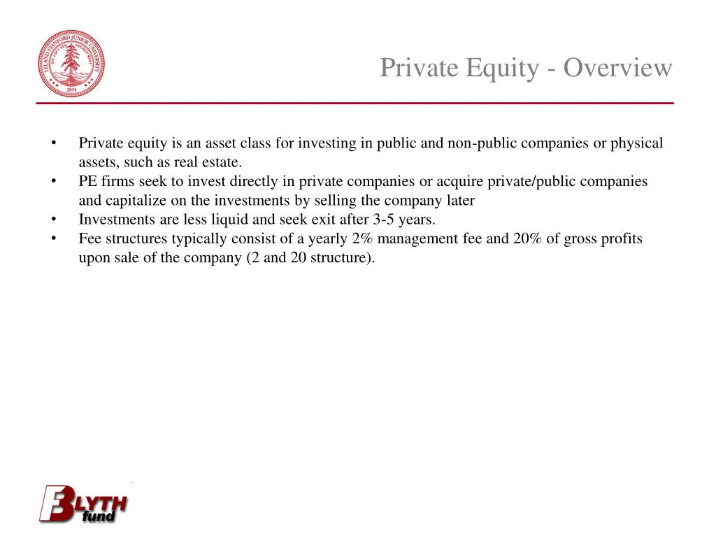 private equity overview
