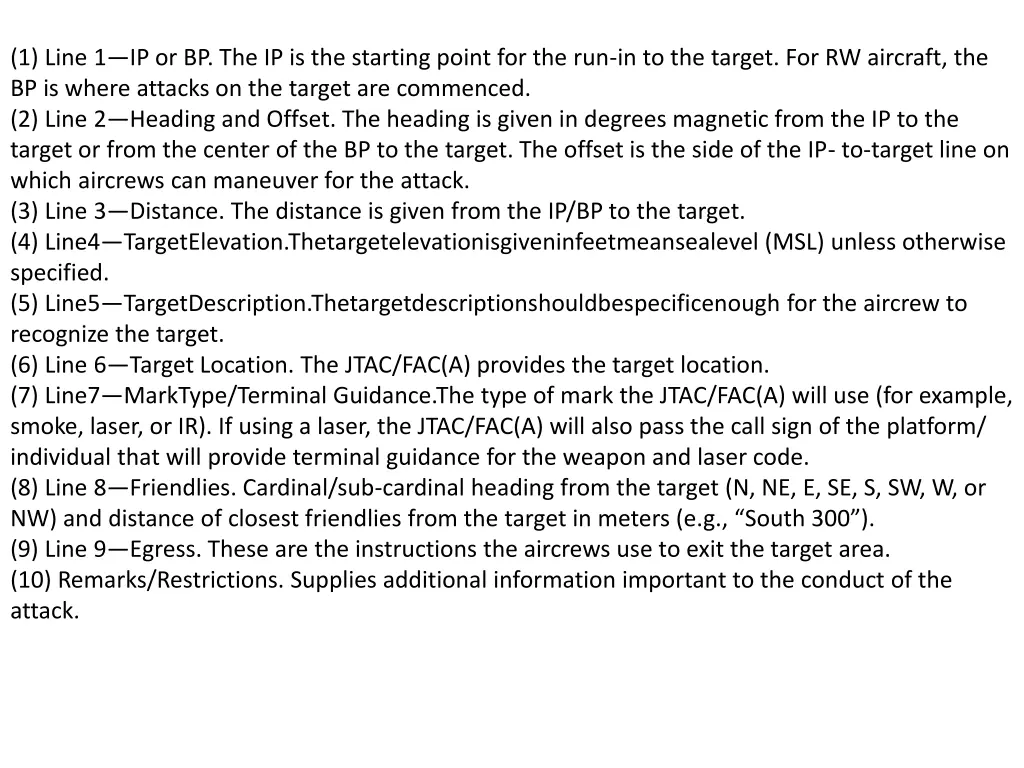 1 line 1 ip or bp the ip is the starting point