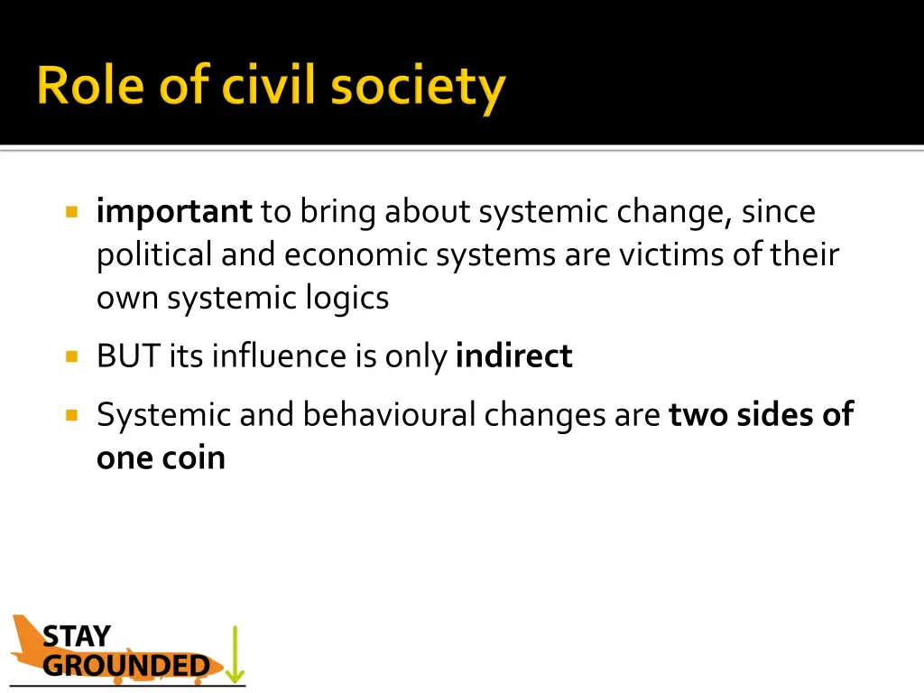 important to bring about systemic change since