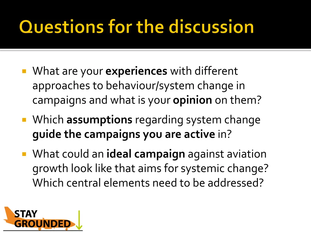 what are your experiences with different