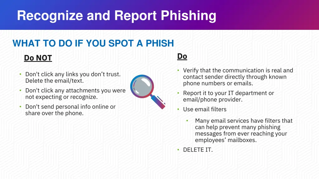 recognize and report phishing 1