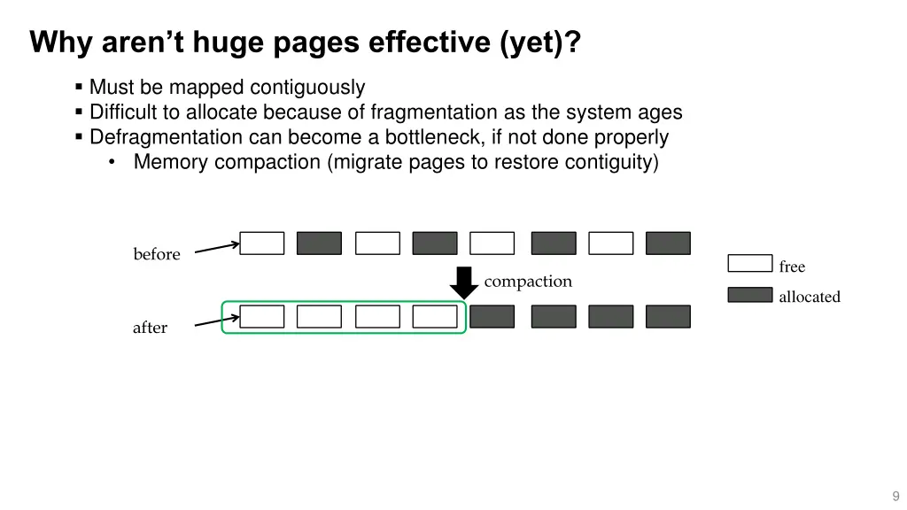 why aren t huge pages effective yet 1