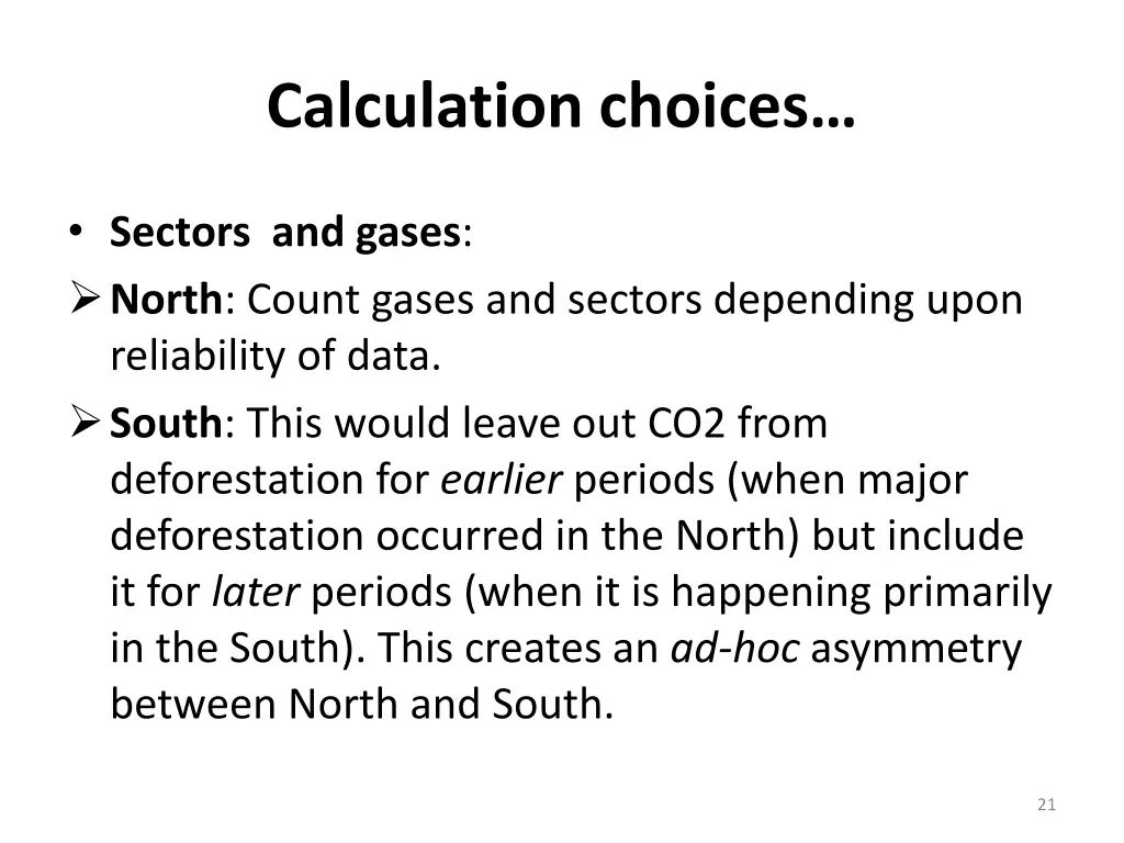 calculation choices 1