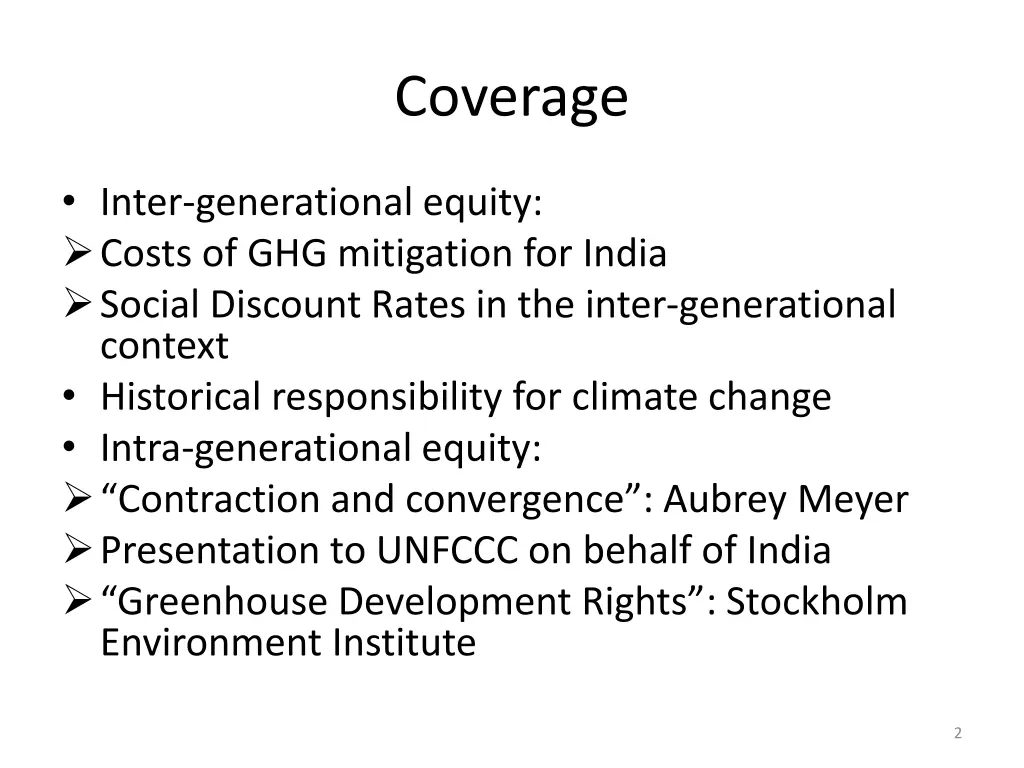 coverage