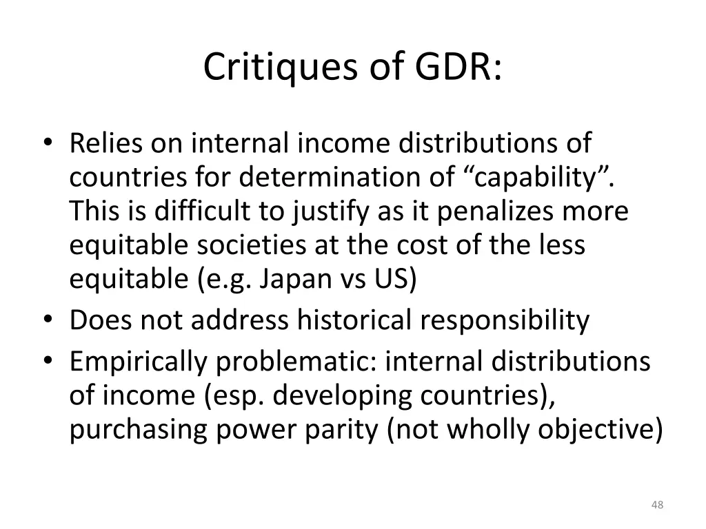 critiques of gdr