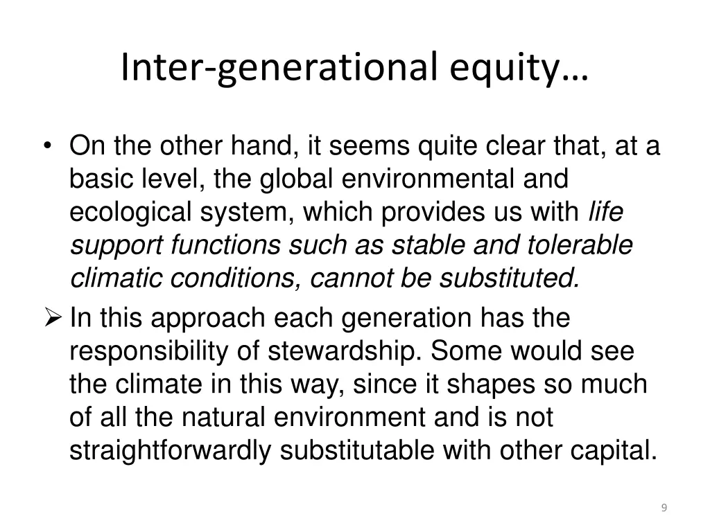 inter generational equity 2