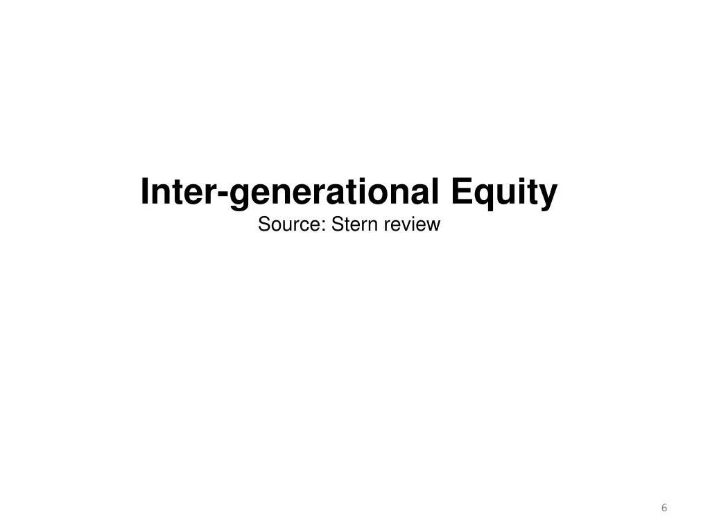 inter generational equity source stern review