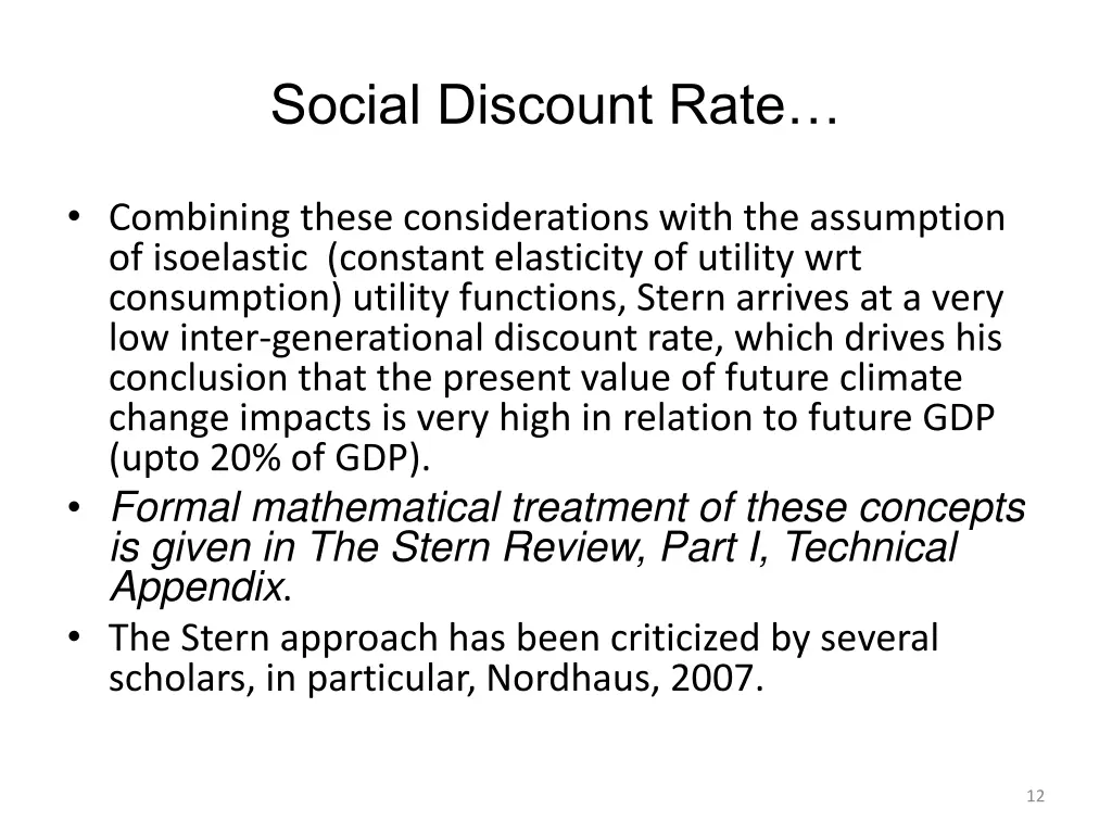 social discount rate 1