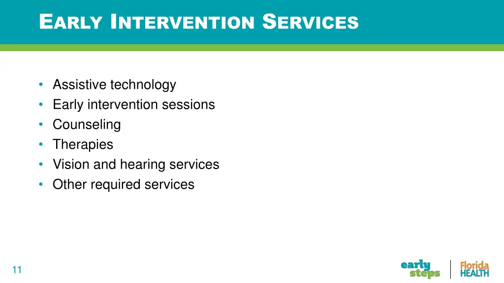 e arly i ntervention s ervices