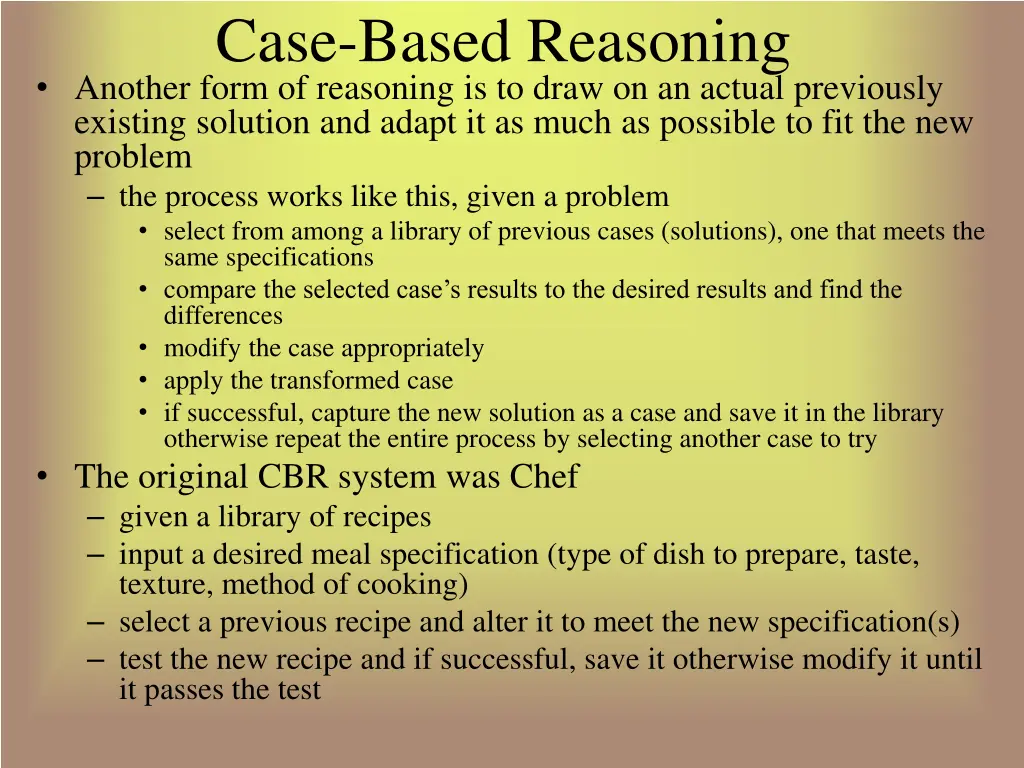 case based reasoning another form of reasoning