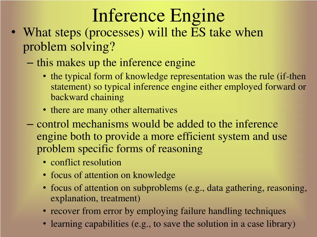 inference engine