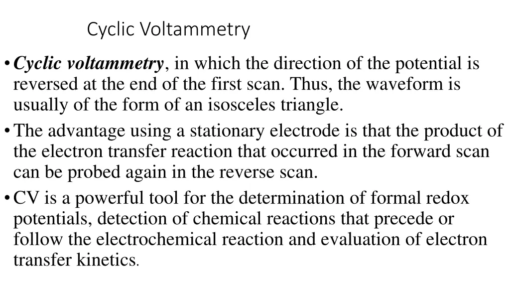 cyclic voltammetry 1
