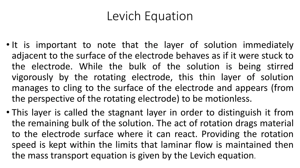 levich equation 2