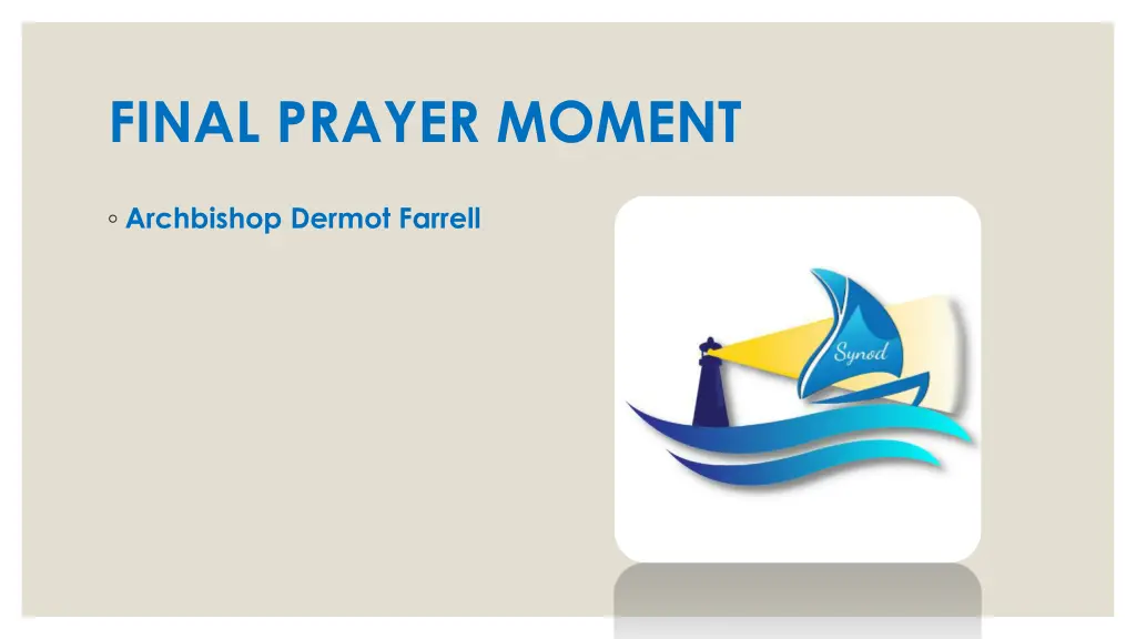 final prayer moment