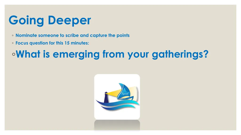 going deeper