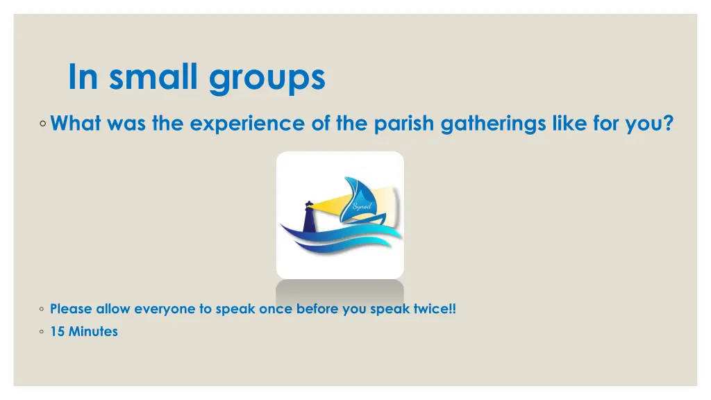 in small groups