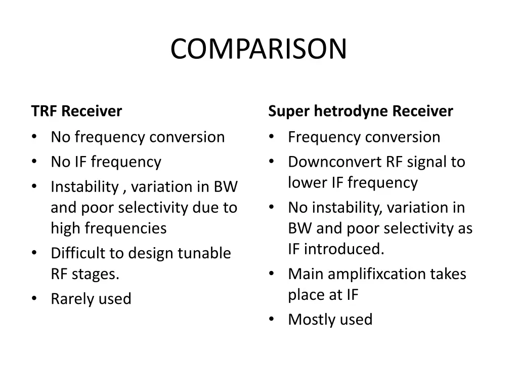 comparison