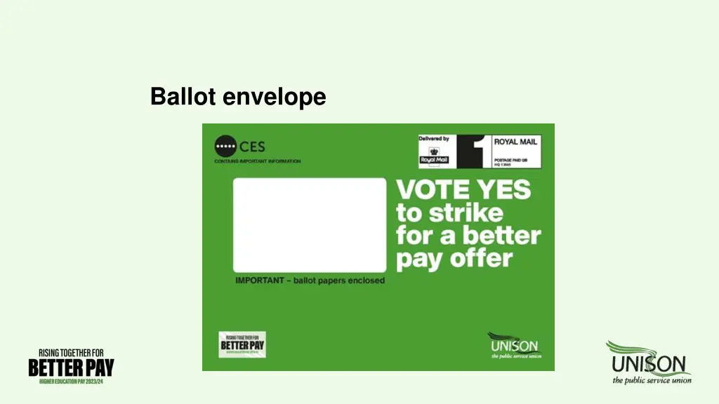 ballot envelope
