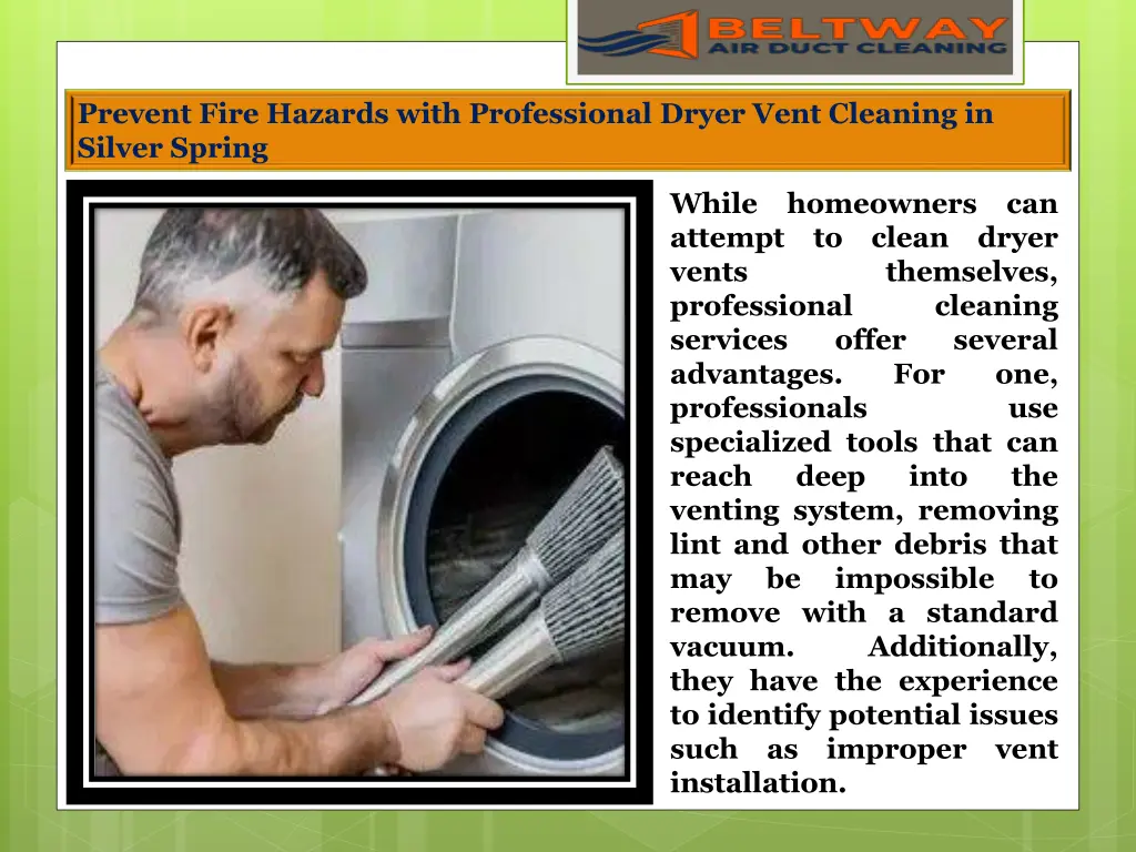 prevent fire hazards with professional dryer vent 1