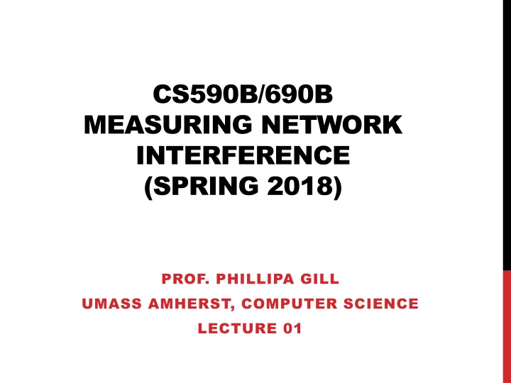 cs590b 690b measuring network interference spring