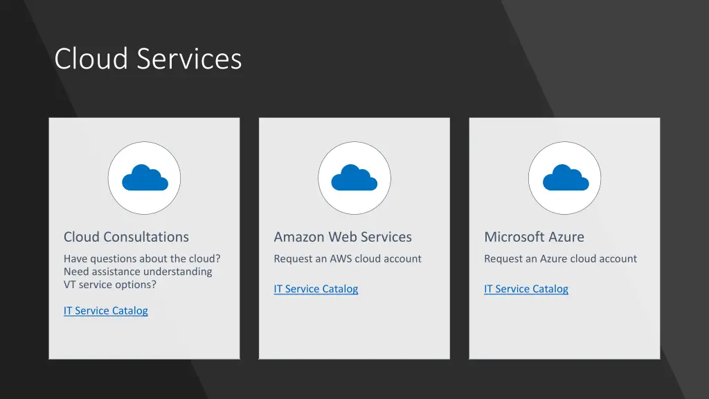 cloud services