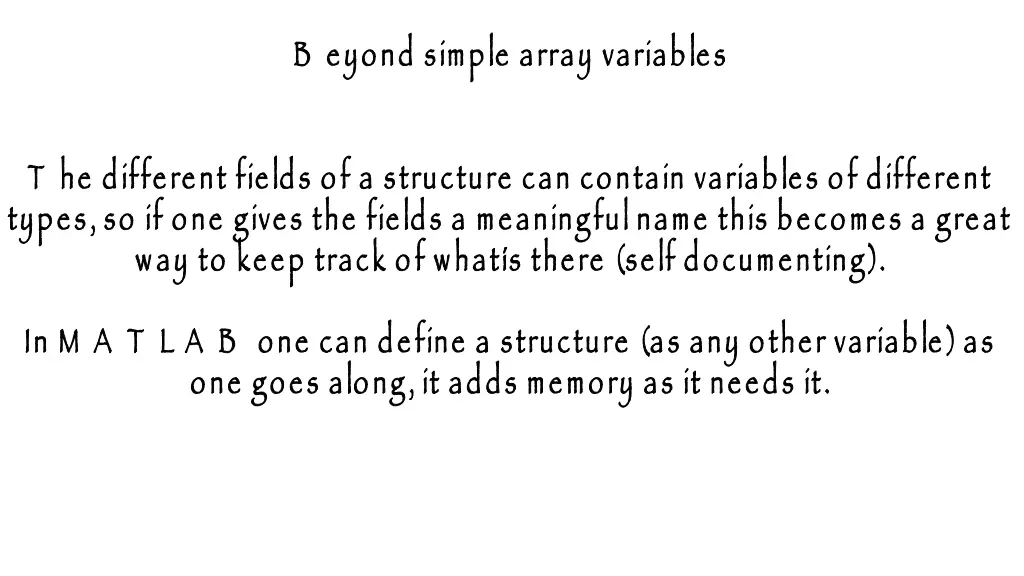 b eyond simple array variables 2