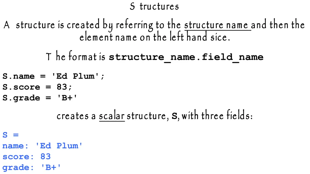 s tructures
