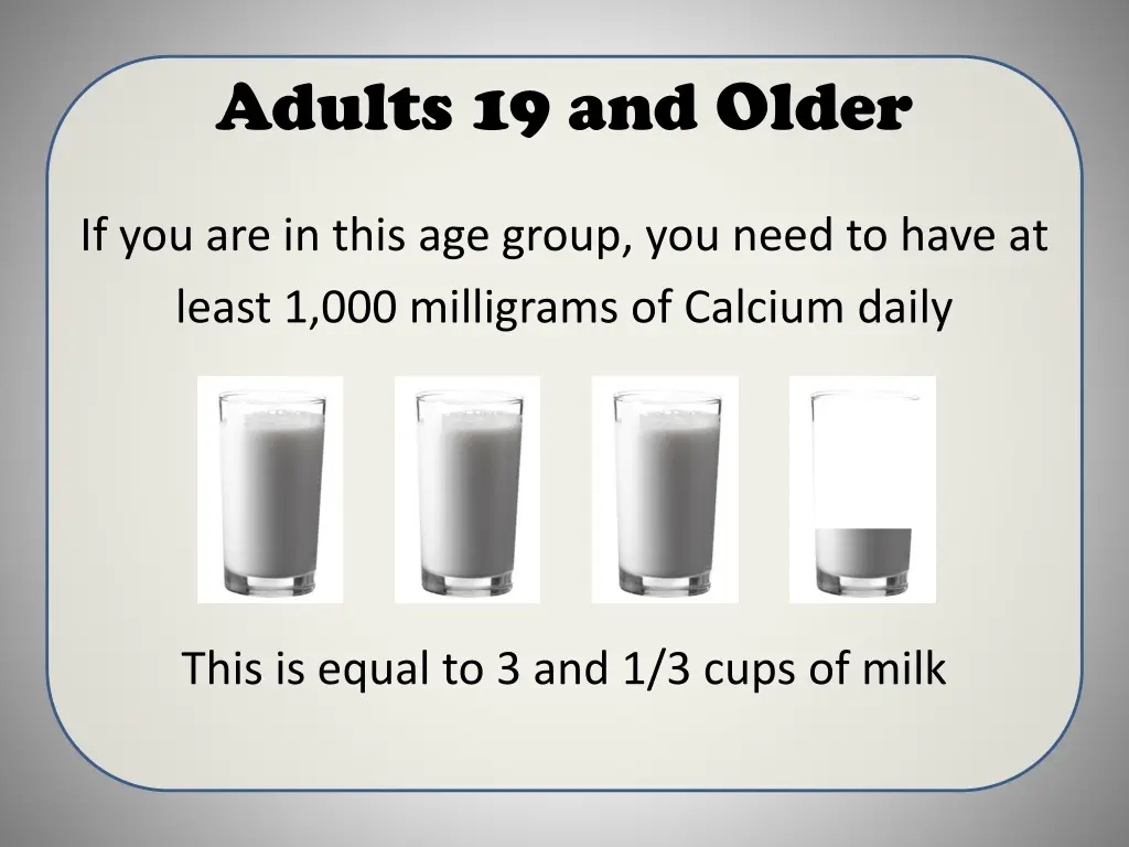adults 19 and older