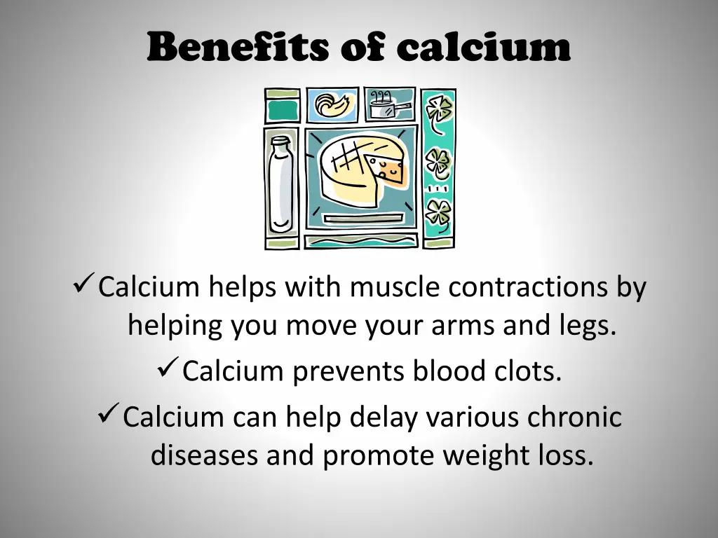 benefits of calcium