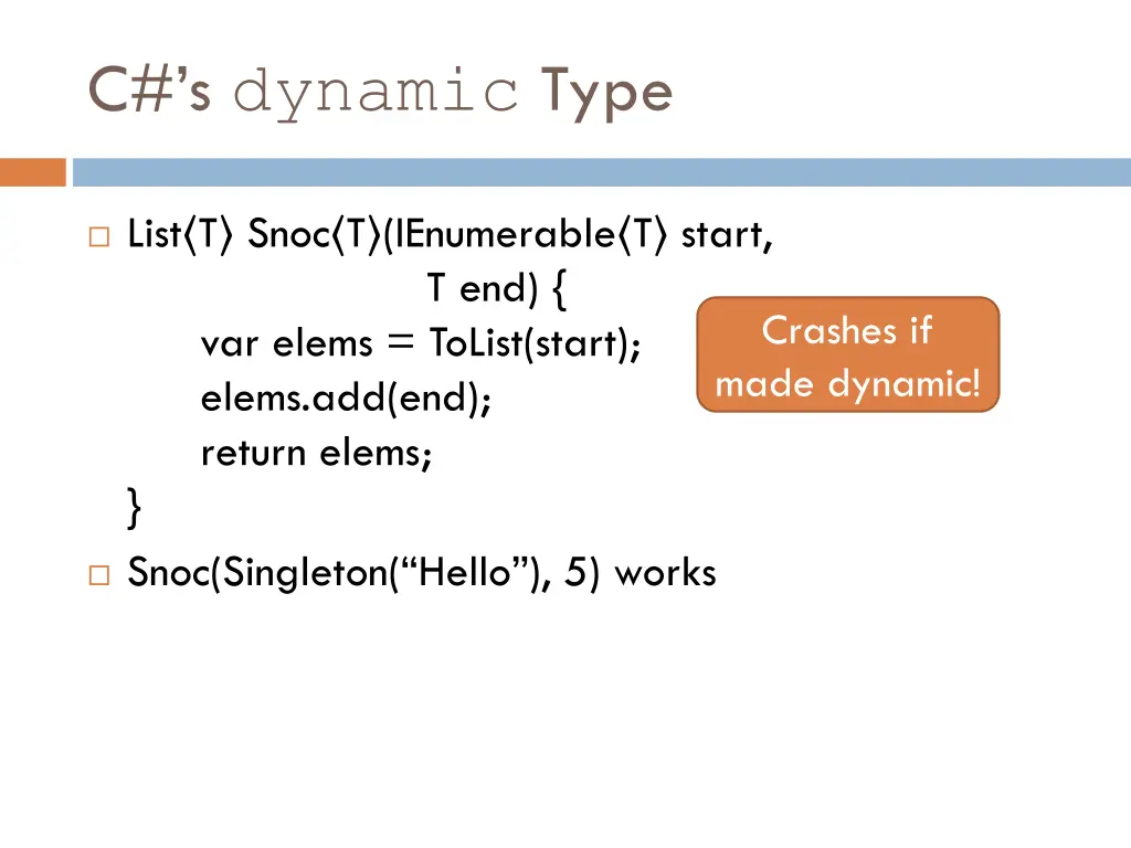 c s dynamic type 2