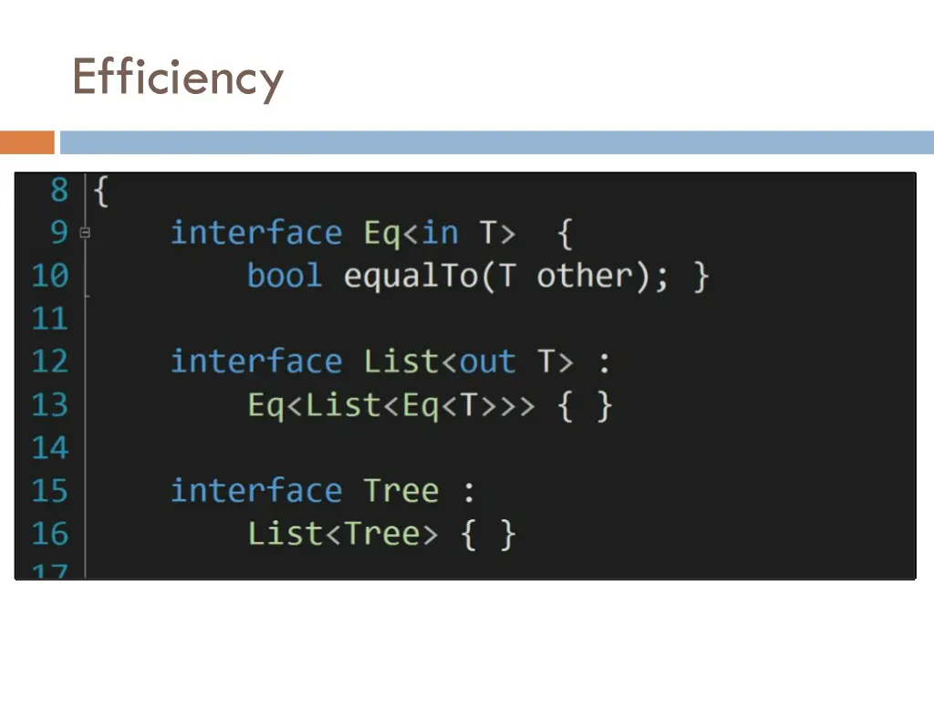 efficiency