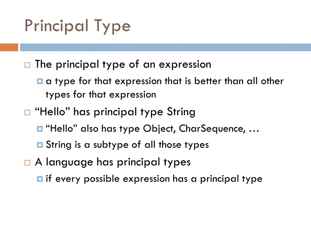 principal type