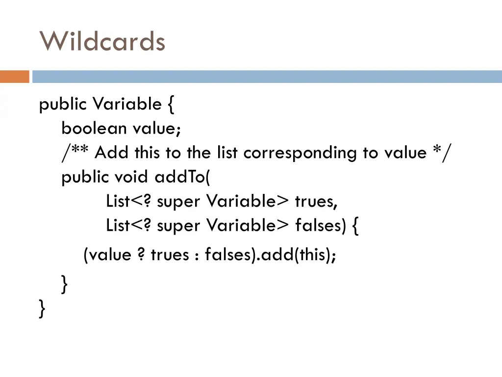 wildcards