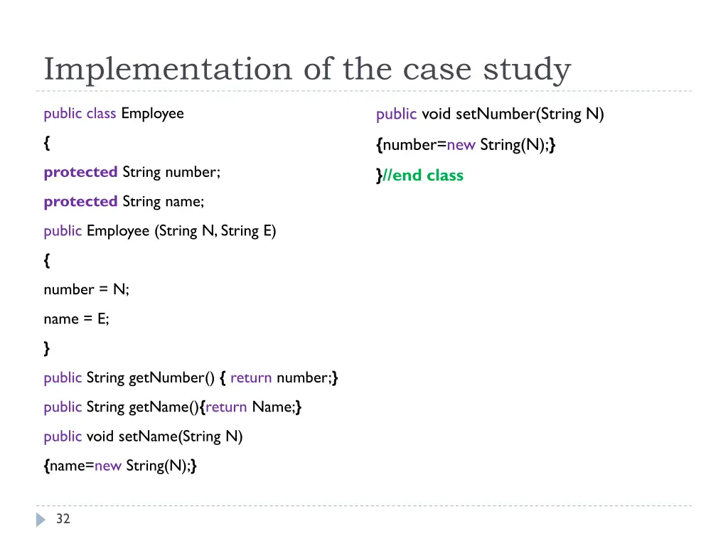 implementation of the case study