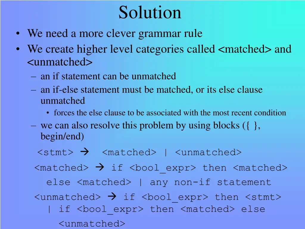 solution