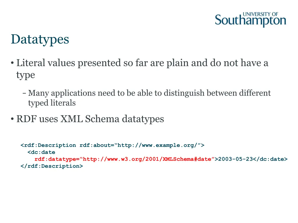 datatypes